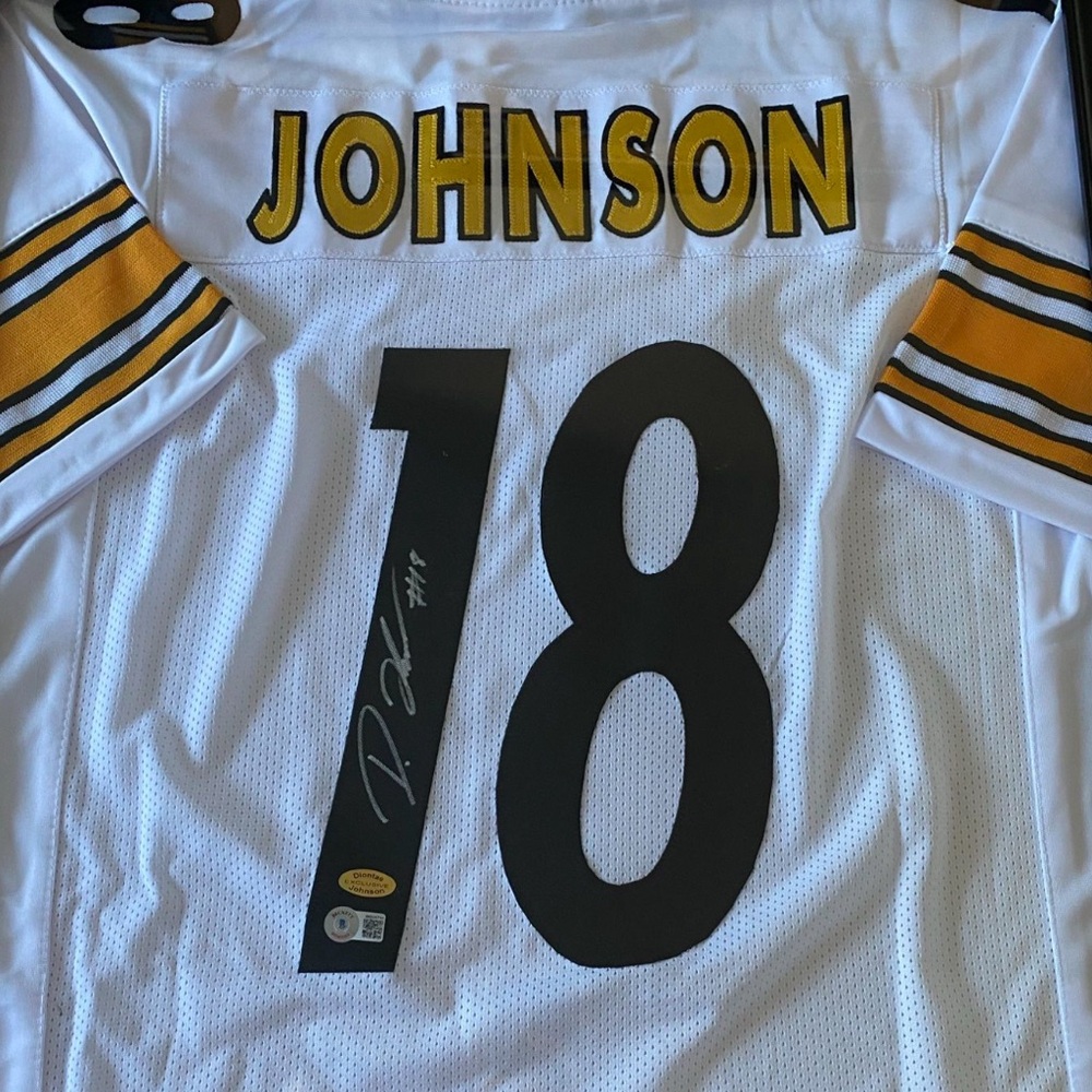 Steelers Dionte Johnson NFL Autographed Jersey